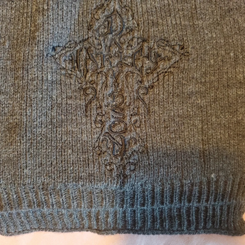 Mens Harley Davidson gray Knit scarf